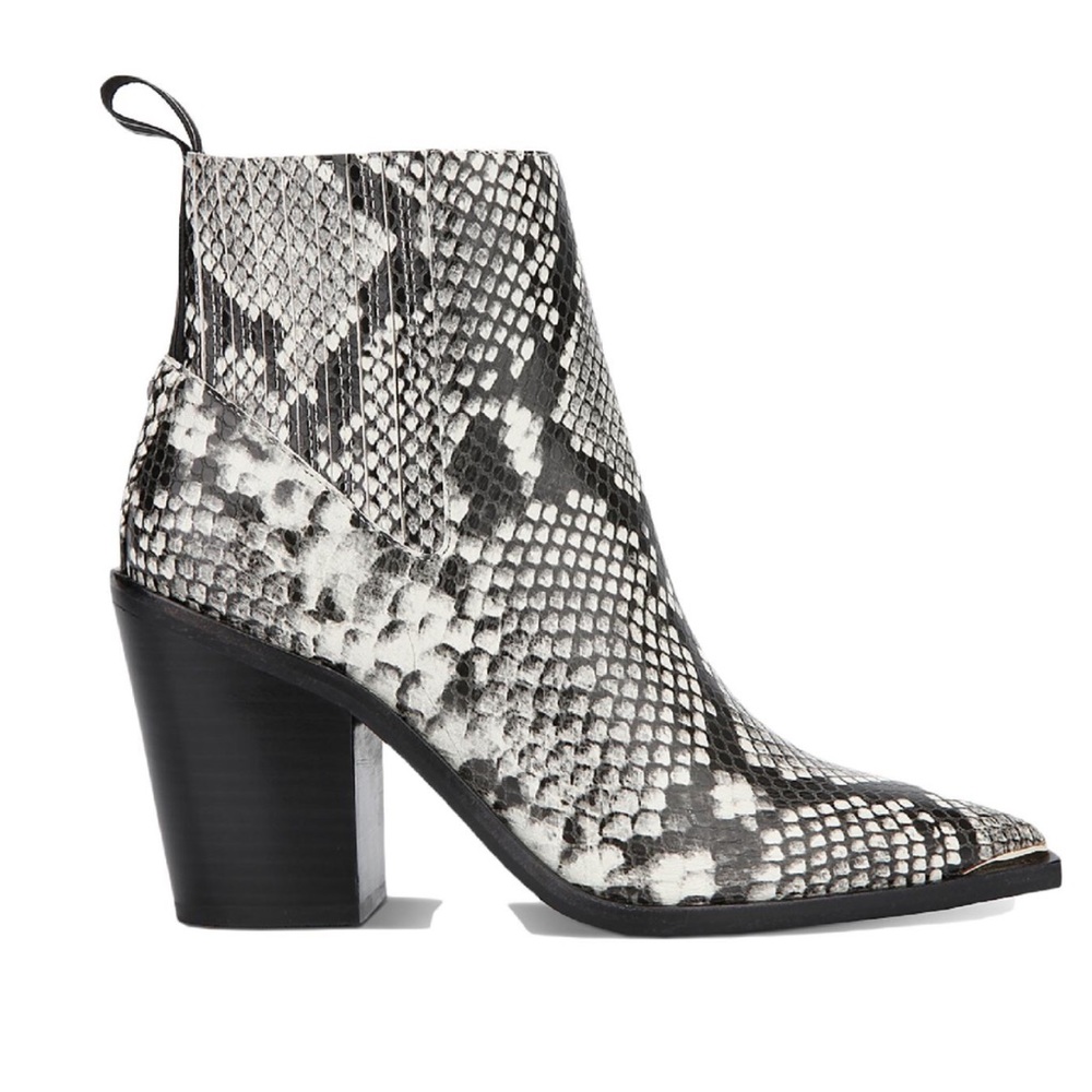 Kenneth Cole West Side Snake Print Bootie   9 1/2 Never Worn
